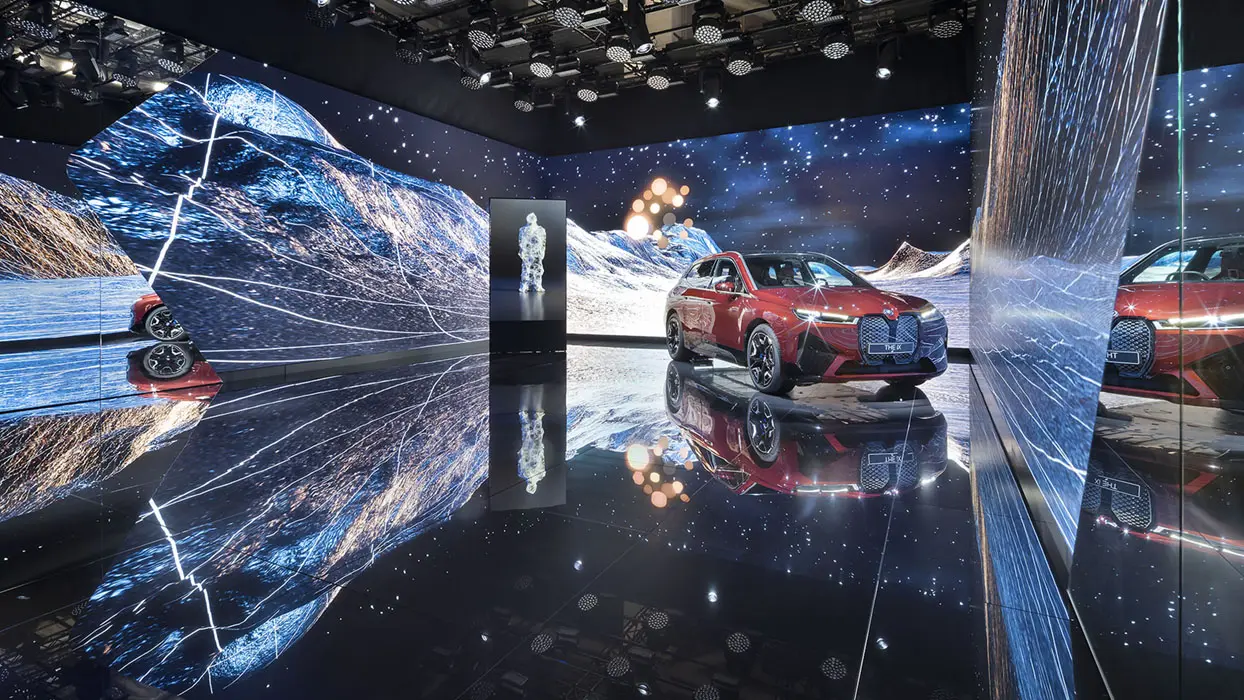BMW exhibition stand IAA 2021 LED Wall