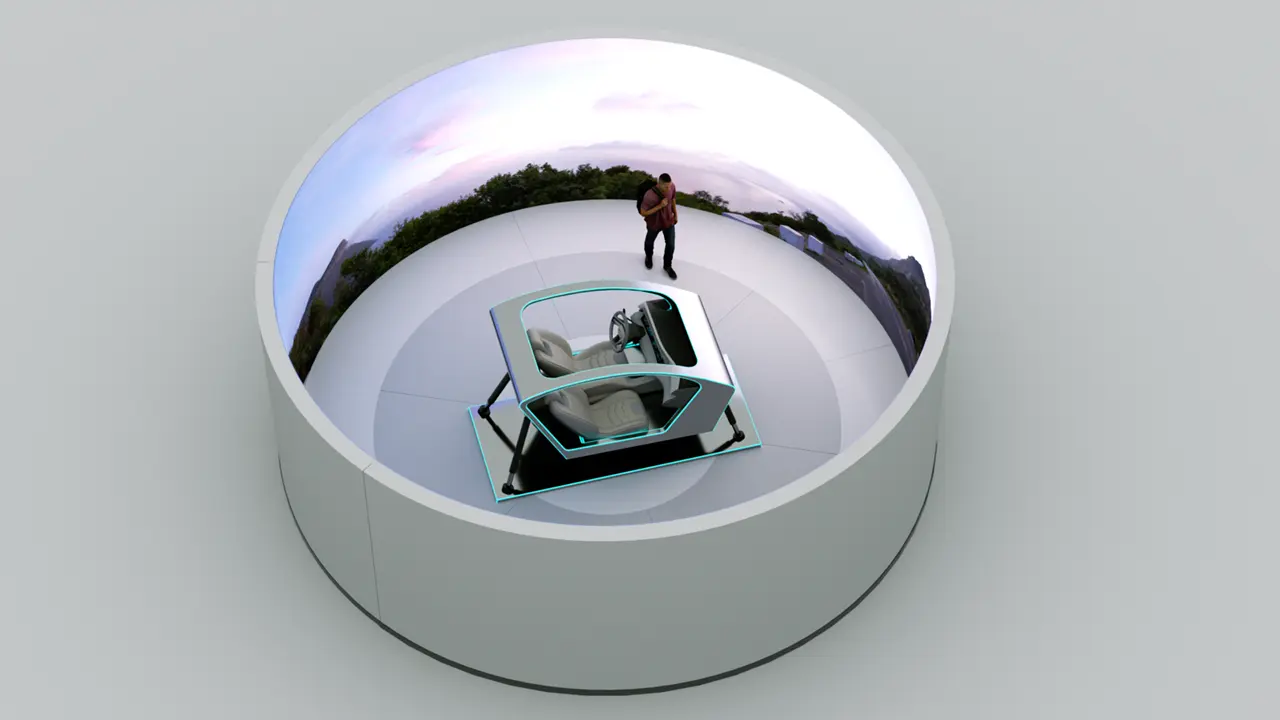 Simulation LED 360 Cave Flug